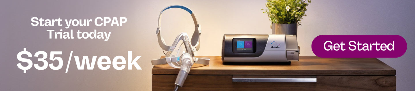 Homepage banner promoting CPAP Trial for 35 a week