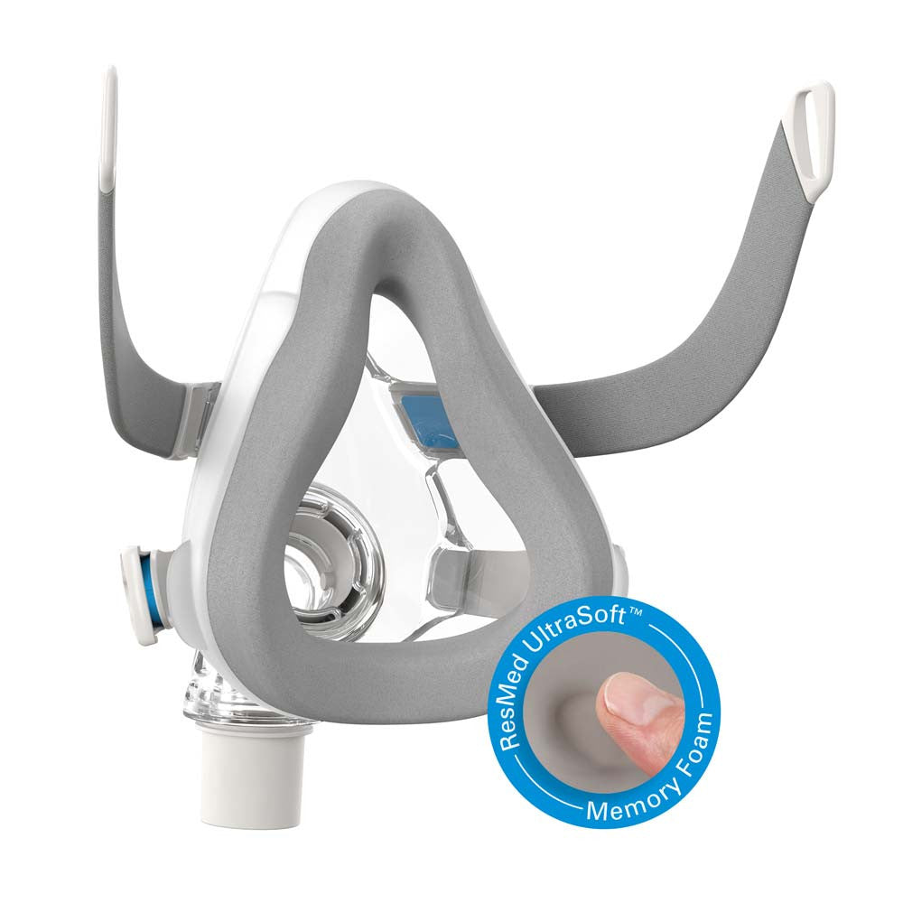 ResMed AirTouch Full Face CPAP mask with innovative foam cushion